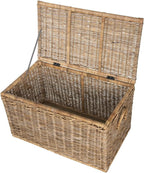 Kouboo Rattan Kobo Decorative Storage Trunk with Lid, Large