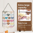 SNOWSTAR Hair Claw Clip Organizer,5-Tier Wall Hanging Hair Clip Holder and Storage for Women Girls,Claw Clip Hanger Home Decor for Wall,Door,Closet