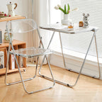 Folding Chair, 12 Pack Acrylic Chair, Clear | Space-saving acrylic folding chair,easy fold & store.Holds up to 300 lbs,comfortable for home,office,parties and daily use.