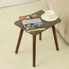 AWASEN Side Table, Small Wood End Table Living Room, Mini Bed Side Table Modern Accent Nightstand with Solid Wood for Bedroom Office Small Spaces, Rustic Brown