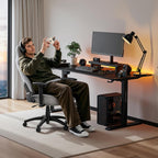 Anda Seat Phantom 4 Pro Gray Fabric Gaming Chairs for Adults - Large Wide Seat Gamer Chair with Dynamic Lumbar Support, Comfortable Ergonomic Video Game Seats with Magnetic Headrest - 3D Armrests