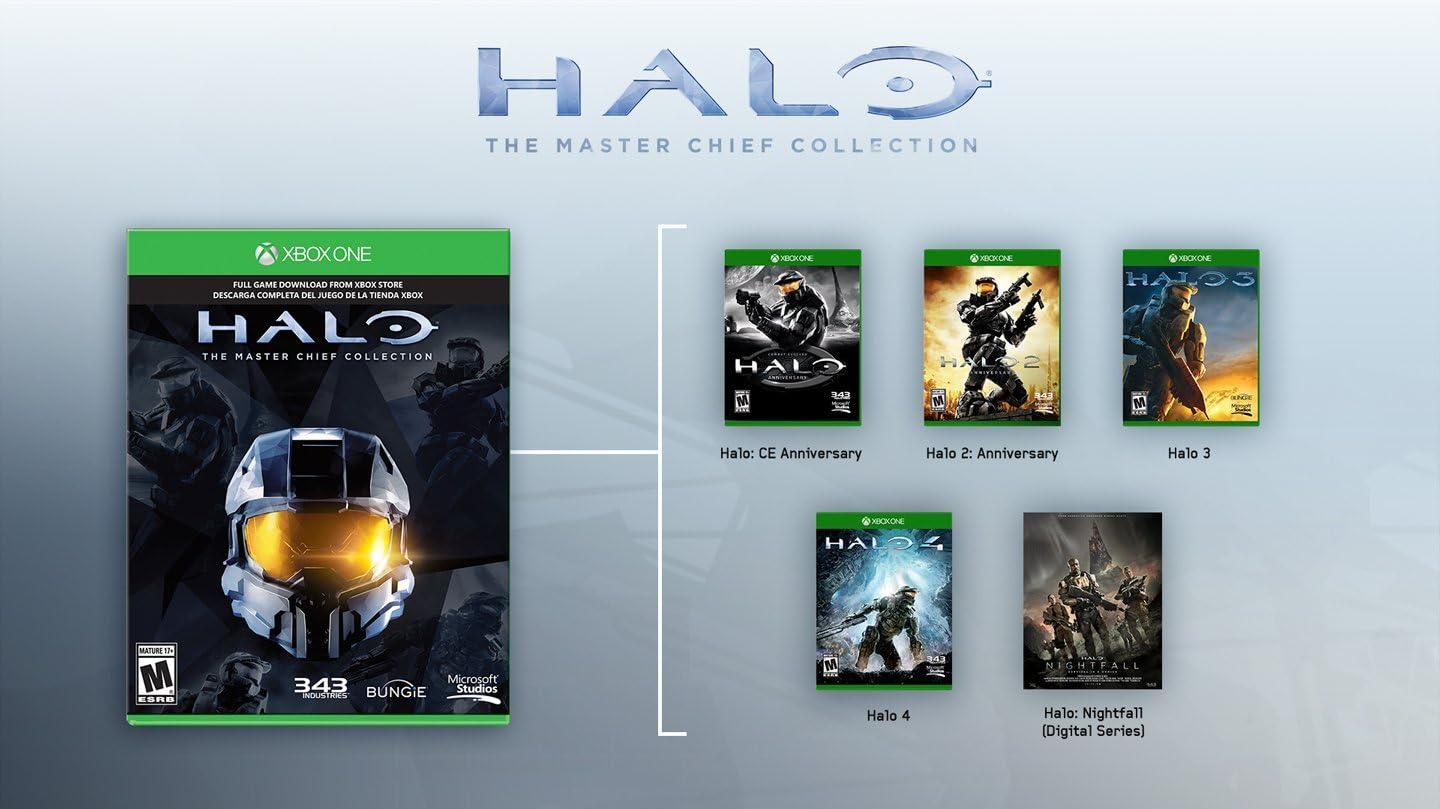 Xbox One 1TB Console - Halo: The Master Chief Collection Bundle (Renewed)