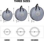 BALEINE 2 Pack Wreath Storage Container, Christmas Wreath Storage Bag with Reinforced Handle for Holiday Xmas (Red, 30"X8")