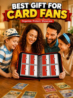 Collectible Trading Card Binder, 400 Pockets Card Holder with 50 Removable Sleeves, Portable Collection Binder Album Book Case Storage, Zipper Card Protective Sleeves for TCG, Sports Card