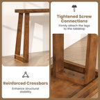 Giantex Narrow Long Console Table, 43" Modern Entryway Table Behind the Couch, Rubberwood Accent Sofa Tables for Living Room, Foyer, Hallway, Bedroom, Entrance (Walnut)
