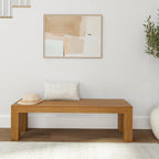 Plank+Beam 60 Inch Dining Bench for Dining Room, Bench for 72 Inch Table Kitchen Dining Seat, Wooden Outdoor Bench, Solid Wood Entryway Bench, Pecan Wirebrush