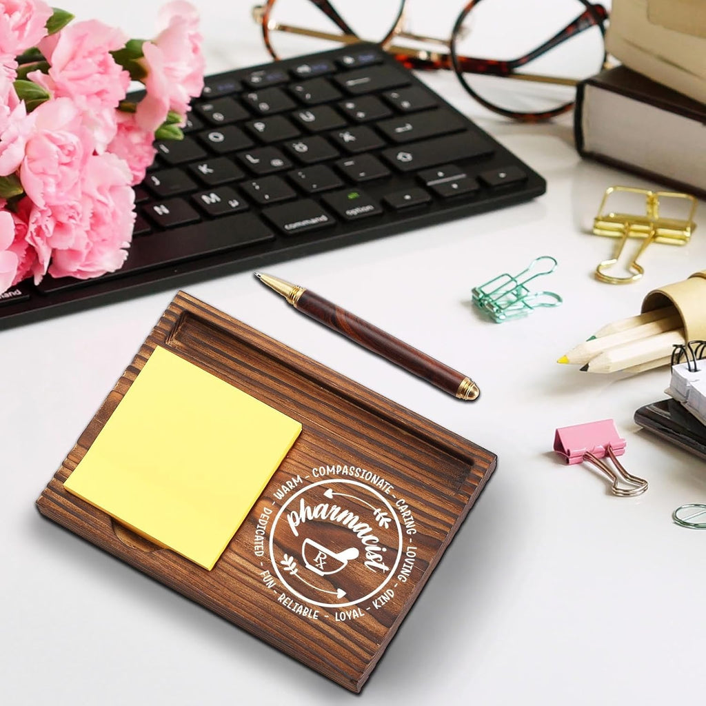 Pharmacist Pharmer Appreciation Gift Sticky Note Holder, Thank You Gifts for Pharmacy Technician Future Pharmacist Pharmacology PHARMD Gift Self-Stick Note Pad Holders Desk Organizer TZP22