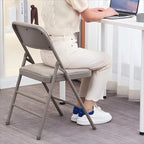 SEALAMB 16 Pack Folding Chairs with Comfort Seat, Heavy Duty Metal Frame Portable Stackable Chairs for Wedding Party Office School Church Events, Indoor Outdoor Use, 350 lb Capacity, Grey