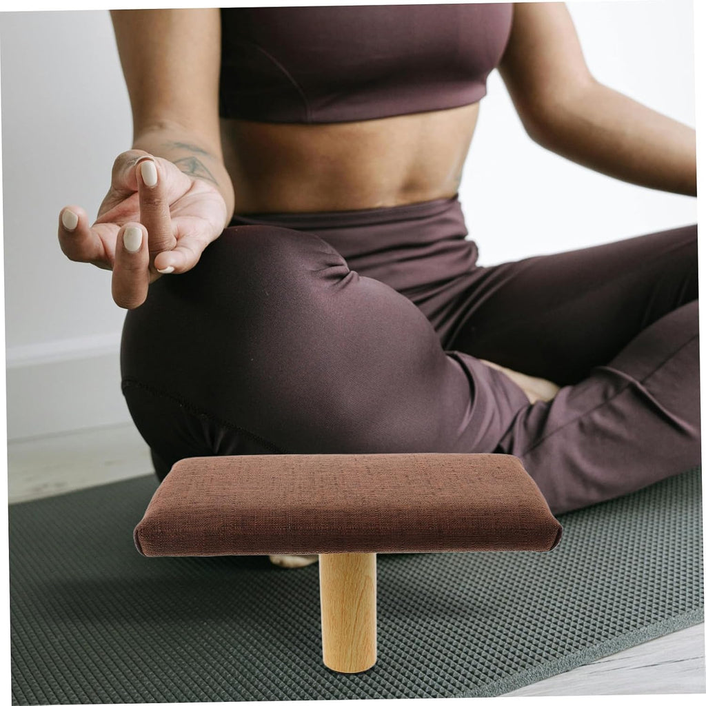 Kisangel Stool Cushion Bench, Ergonomic Wooden Prayer Kneeler Chair and Zen Practice, Small Size Under 150cm Height, Portable Seat for Home and Travel