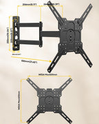FORGING MOUNT TV Wall Mount for 26-65 inch TVs up to 88 lbs,Rotating Full Motion TV Wall Mount with Articulating Arms, Extension, Tilt, Swivel, Max VESA 400x400mm