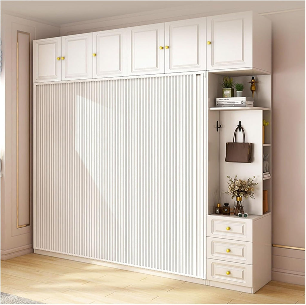 Folded Shutter Cabinet Door Roll Up Doors Waterproof Accordion Tambour for Kitchen, RV, Motorhome, Office, Hotel(50x115 cm)