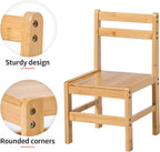 UNICOO Bamboo Toddler Desk and Chair Set with Lift-Top Storage, Kids Study Table with Hutch and Bookshelf, Writing Reading Art Desk for Boys and Girls Ages 3-8