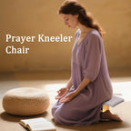 Meditation Bench Portable Kneeling Stool | Wooden 31×16×16cm Prayer Seat Zen Sitting Bench Foldable Balance Stool for Mindfulness Yoga Sensory Training Quiet Meditation Support