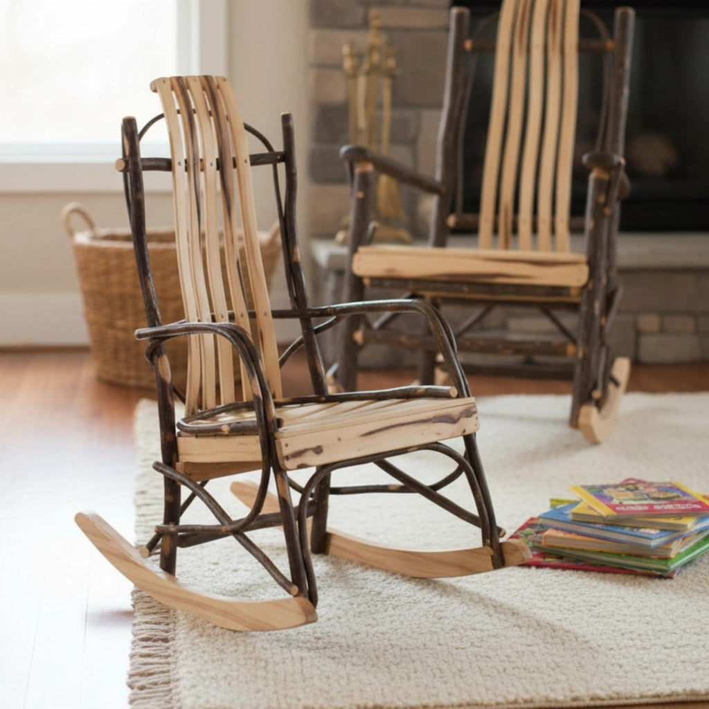 Timberlux Hickory Child's Rocker, Walnut Finish