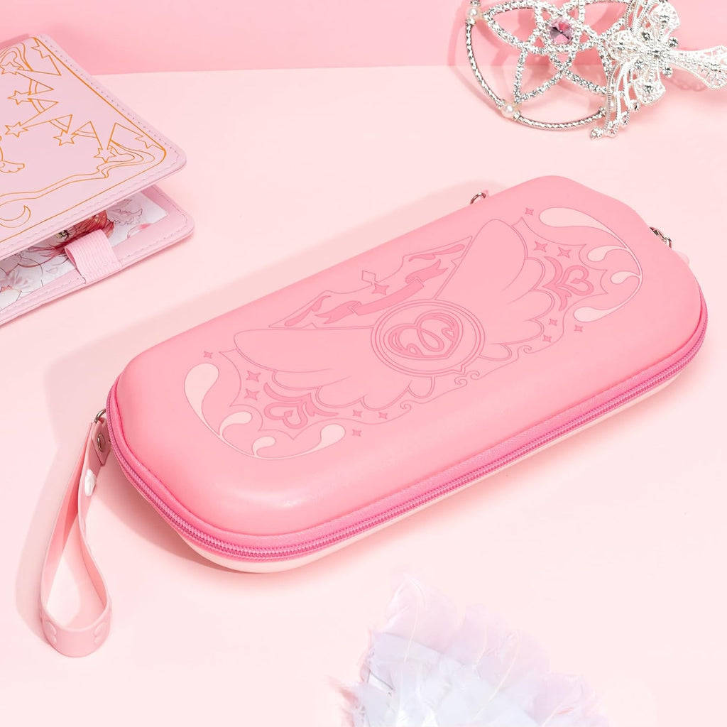 GeekShare Switch Carrying Case for Switch/OLED,Portable Switch Case, Slim Hardshell Travel Carrying Case fit Switch Console & Game Accessories - Star Wings Series