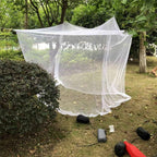 Premium Bed Mosquito Net – Full & Queen Size, Elegant White Rectangular Canopy, 360° Protection with Breathable Mesh and Easy Installation