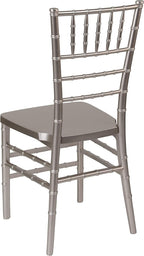Flash Furniture HERCULES PREMIUM Series Pewter Resin Stacking Chiavari Chair