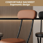 JSWHYBD Cushioned Padded Folding Stools Portable Folding Chair for Home Use with a Comfortable Reclining Backrest Small Footprint Suitable Homes Hotels Conference Rooms(Grey+White)