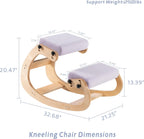 VDNEND Knee Chair Ergonomic for Office,Rocking Kneeling Chair Desk,Adjustable Posture Chairs for Relieve Neck or Back Pain,Balance Chairs for Work,Meditation,Home,Gifts for Men,Women,Her,Him