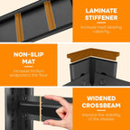 Wide & Deep Bookshelf, 4-Tier Heavy Duty Shelves for Storage, Large Industrial Metal Bookcase for Books and Collectibles, 20" Deep