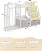 Twinkoo Kids Bookshelf and Toy Storage, Large 3 Tier Book Shelf for Kids Rooms, Sling Baby Bookcase with Stuffed Animal Storage, Toddler Montessori Bookshelf (Grey, 3 Column)