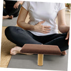 SHERCHPRY Wooden Meditation Bench Small Prayer Stool with Cushion Posture Support for Yoga and Zen Sitting Suitable Under 150cm Height