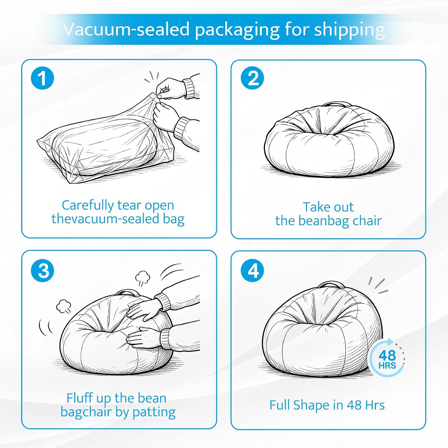 Bean Bag Chair for Kids/Teens with Armrests,2.5FT Round Memory Foam Filled Bean Bag,31.5'D'×31.5'W'×20'H',for Bedroom,Living Room,Reading,Dorm (Chenille-Cartoon)