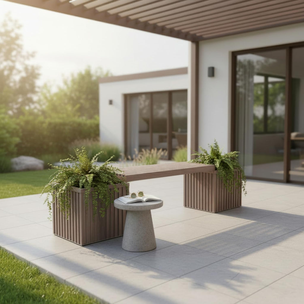 Grove Planter Bench - Ash Brown