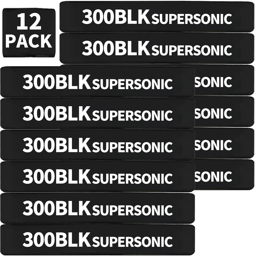 12 Pack Miaozhun 300 BLK Supersonic Magazine Marking Bands .300 Blackout Supersonic Magazine Caliber Identification