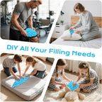 Bean Bag Filler, 10lbs Shredded Memory Foam Filling, Bean Bag Chair Filling Stuffing, Bean Bag Refill Insert, Punching Bag Filler, Pillow Filler Stuffing for Stuffed Animals/Couch/Dog Bed/Coop