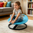 Kids Spinning Chair, Silent Rotation Rotate Seat with Safety Handle, Helps Develop Balance Ability, Practical Sensory Training Chair for Children Aged 3 to 10