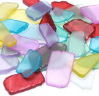 SUREAM Colorful Bulk Sea Glass, 13oz Sea Glass Christmas Tree Kit, Glass Stones for Beach Wedding Party Home Aquarium Decor and DIY Art Craft Supplies