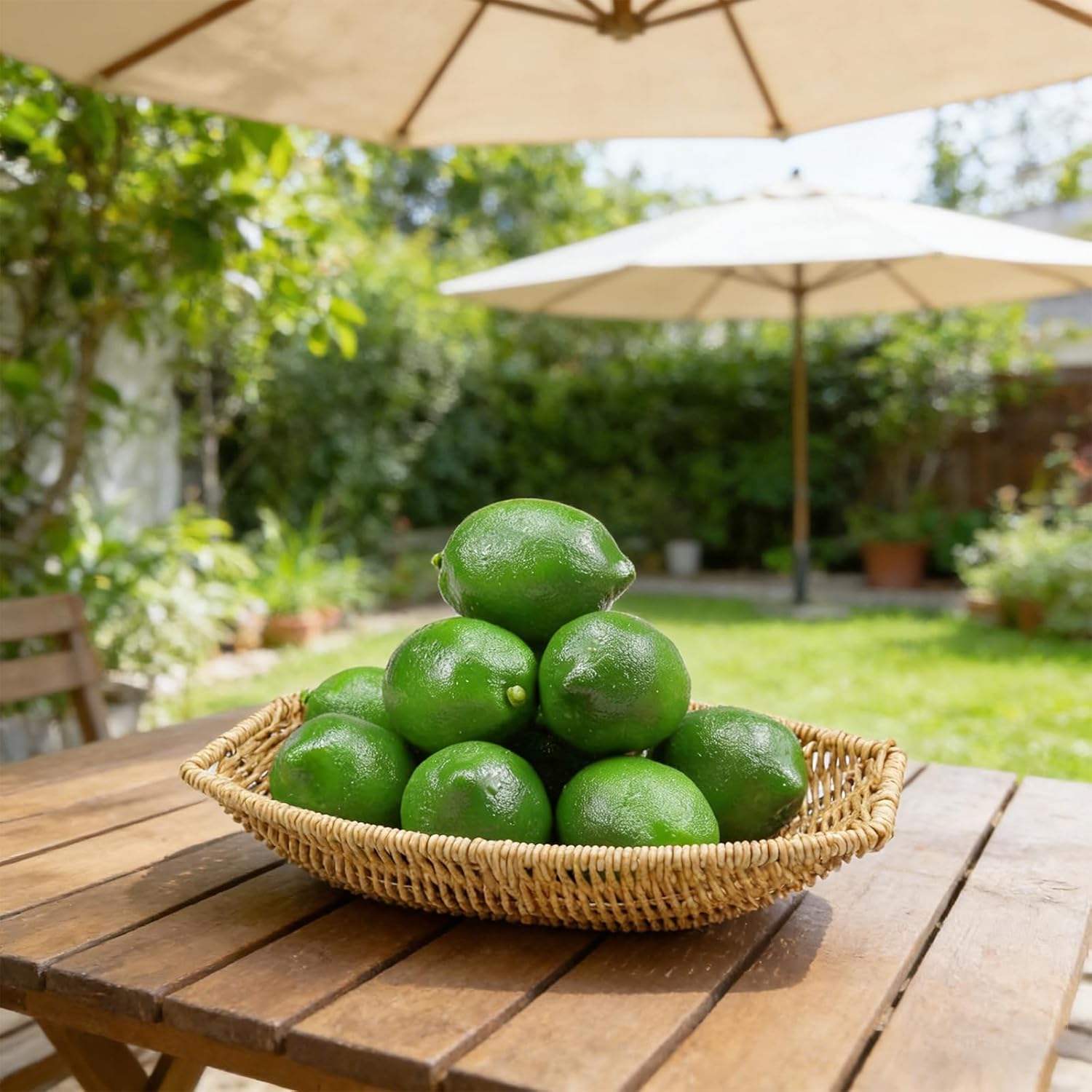 12 Pcs Artificial Lemons and Limes Fake Lemons Limes Set Realistic Fake Fruit for Home Kitchen Decor Green Lemon Mixed Set for Photography Props Table Centerpieces Party Decoration