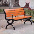 Garden Benches for Outdoors, Patio Benches for Outdoors, Features a Cast Aluminum Frame; Suitable for Front Porches, Parks, and Various Outdoor Spaces.(B Deluxe,150cm)