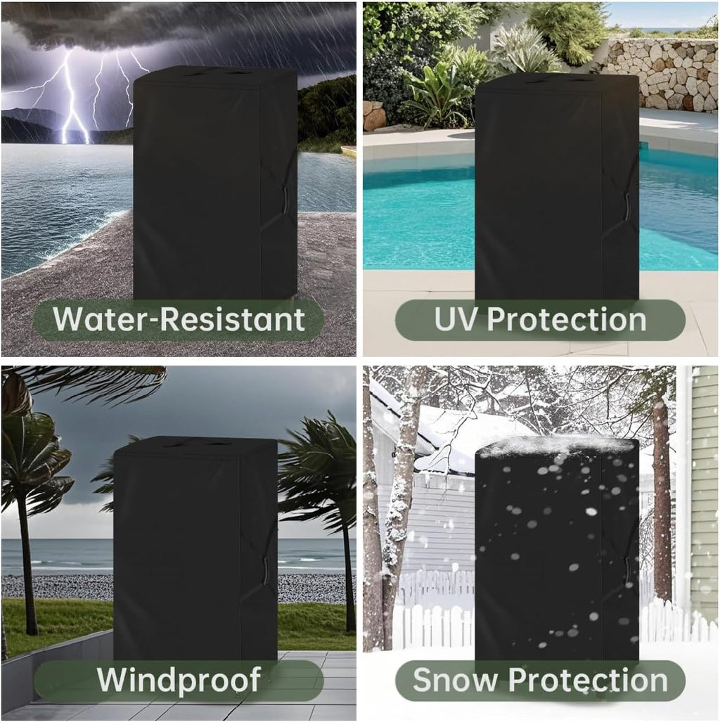 Folding Chair Cover,Water Resistant Folding Chairs Storage Bag with Handles for Metal,Plastic and Wood 2 Pack