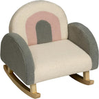 Gift Mark - Plush Kids Rocking Chairs - Grey