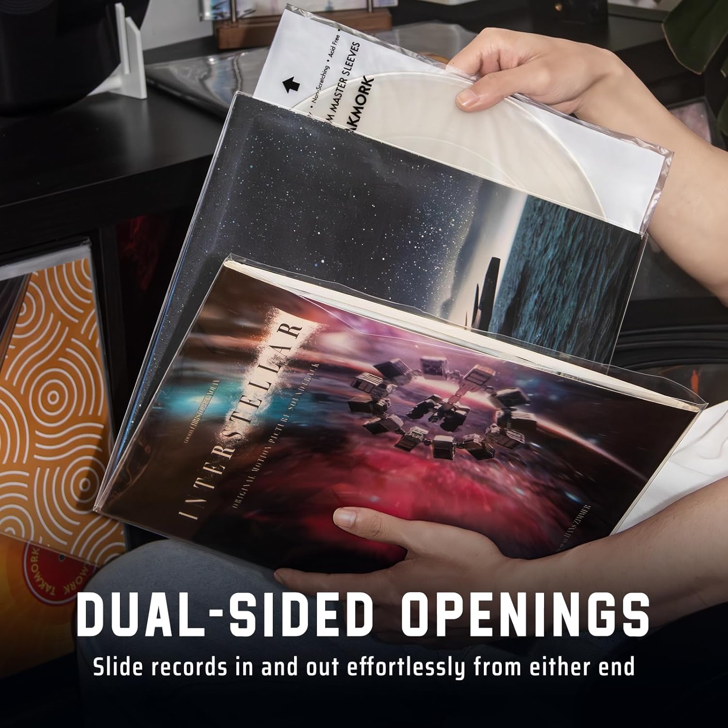 Gatefold Record Sleeves Albums Covers: 12 inch Vinyl Record Outer Sleeves 3 Mil Plastic Clear LP Protective Sleeves, 10pcs