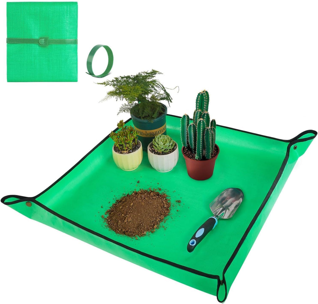 Waterproof Repotting Mat for Indoor Plants - Foldable Potting Mat for Mess-Free Planting Soil Change - Essential Gardening Tools for Plant Lovers