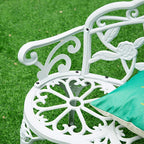 Patio Benches for Outdoors Outdoor Bench Lounge Bronze Cast Aluminum Furniture Decorative for Garden Patio Balcony Backyard Garden Benches for Outdoors