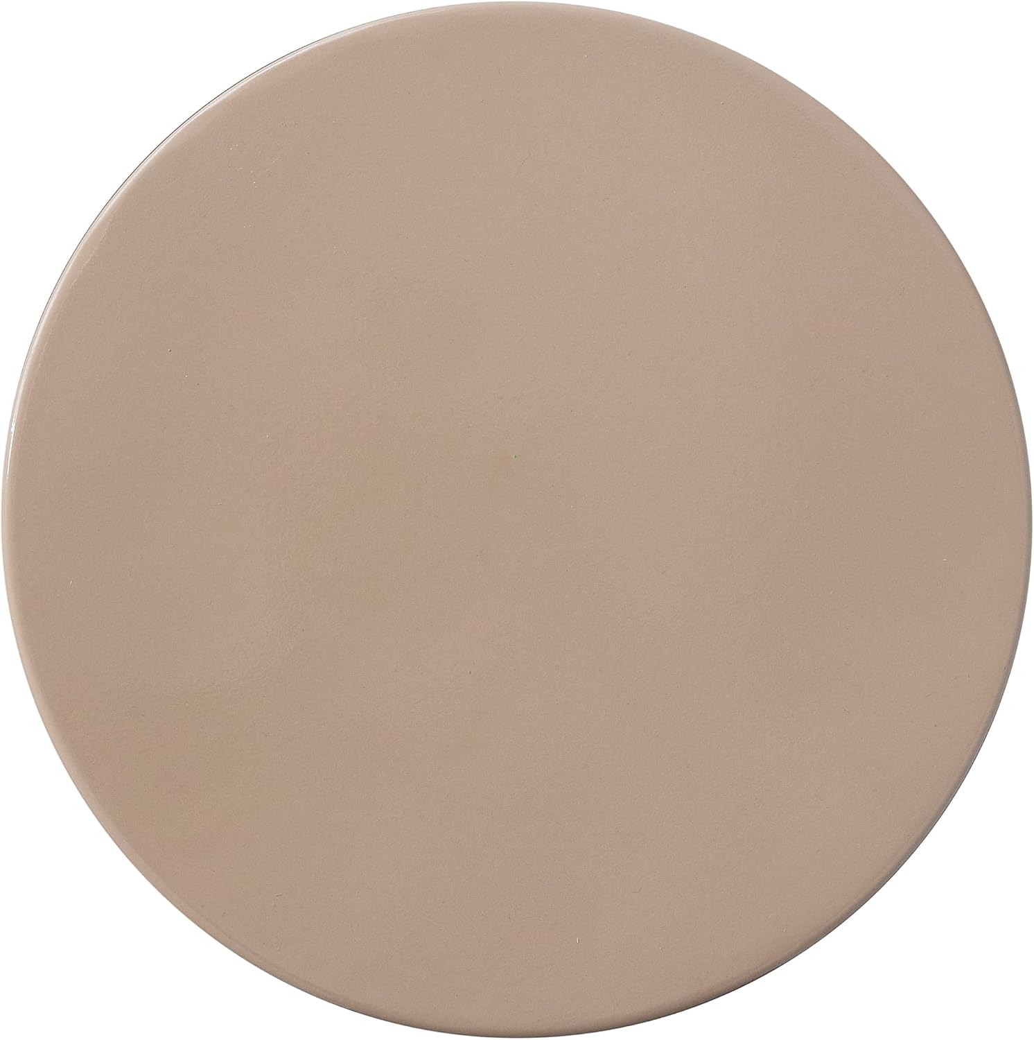 Bloomingville Round Enameled Metal Plant Stand or Martini Table, Cream