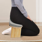 Meditation Bench, Bamboo Meditation Seat, Meditation Chair with Cushion, Folding Prayer Bench, Non-Slip & Lightweight