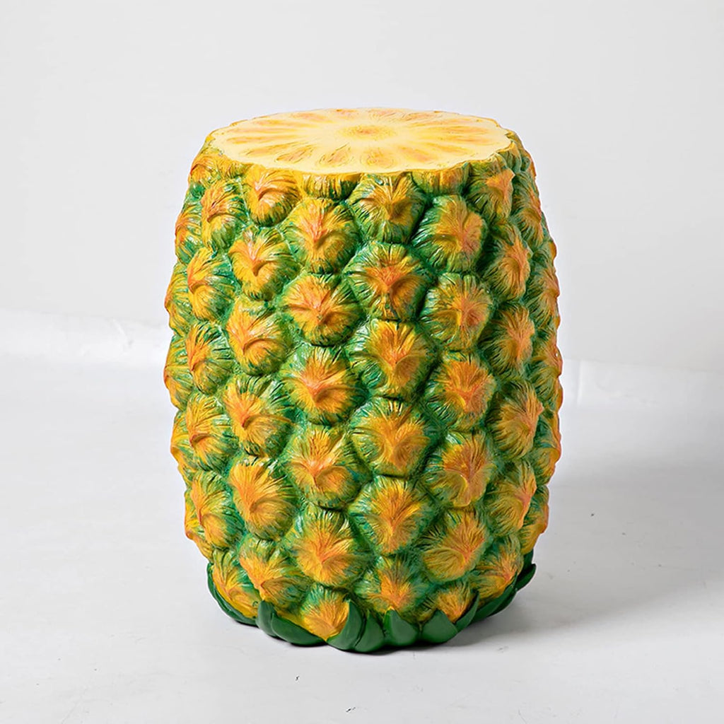 Simulated Food Resin Stool, Soft Retro Decorative Low Shoe Changing Stool for Daily Use, Multifunctional Footstool for Girls (Fruit)