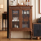 Entryway Cabinet Solid Wood Dining Sideboard Living Room Storage Cabinet Wall Wine Display Cabinet Sideboard Storage Cabinet