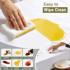 Vinyl Table Protector Pad with Flannel Backing, Heavy-Duty Table Padding for Dining Room Table, Waterproof, Heat Resistant, Non-Slip Under Tablecloth 90 x 54 inches, Rectangular