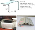Tambour Sliding Door Cabinet Kitchen Cabinet Doors Retractable Flexible Pull-Down Space Saving with Track for Spice Sauce Pet Supplies(80x90 cm)
