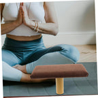 Portable Bench with Cushion, Wooden Stool with Cotton Cloth Cover, Strengthens Core Muscles, Unique Natural Elegance, for Office and Home Use