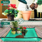 Foldable Waterproof Plant Repotting Mat Large Transplant Pad for Home Indoor Gardening and Succulents