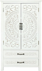 Modern White Storage Cabinet, Rustic Sideboard Pantry Cabinet, for Home Decor and Organization,for Kitchen Home