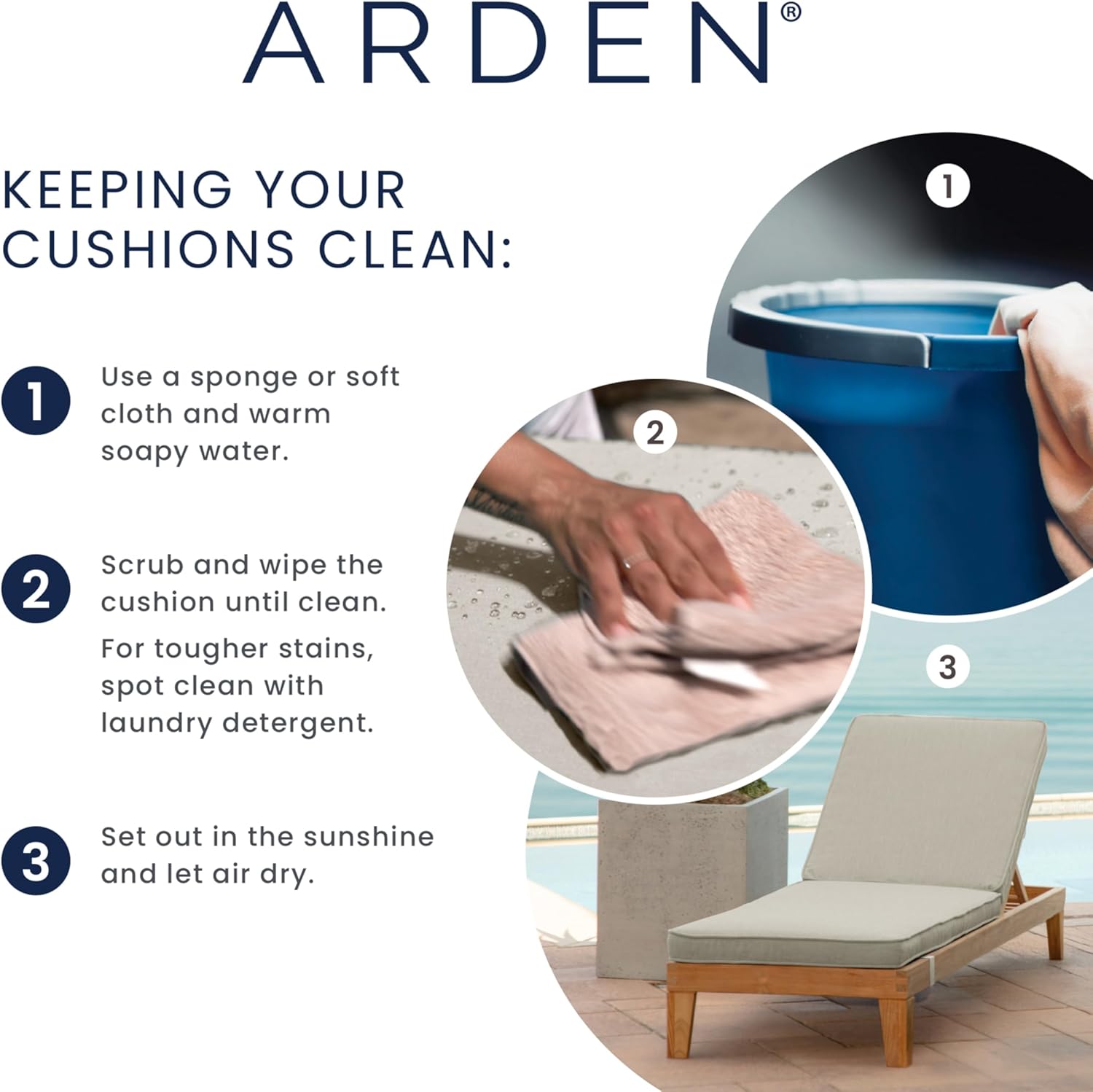 Arden Outdoor Dining Chair Cushion, 2 Pack, 20 x 20, Rain-Proof, Fade Resistant, Turquoise Daphne Medallion