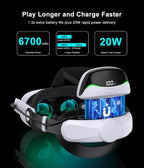 DXKK Head Straps for Meta Quest 3/Quest 3s/Quest 2 with Magnetic Battery- Balanced & Extend 3H Time, Adjustment Dials Enhanced Comfort VR Gaming Consoles